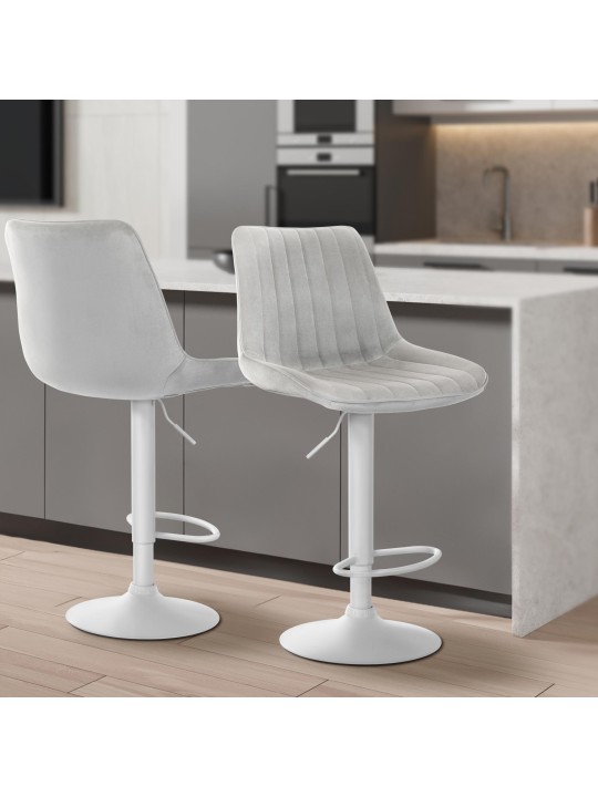 Baarijakkara Toni samettia, harmaa