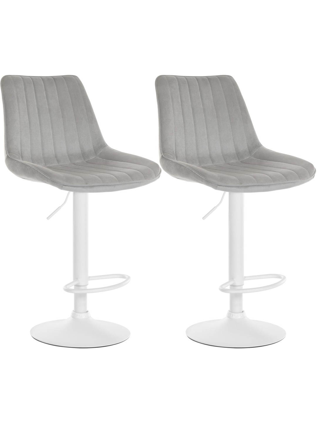2 baarijakkaran setti Toni velvet, harmaa