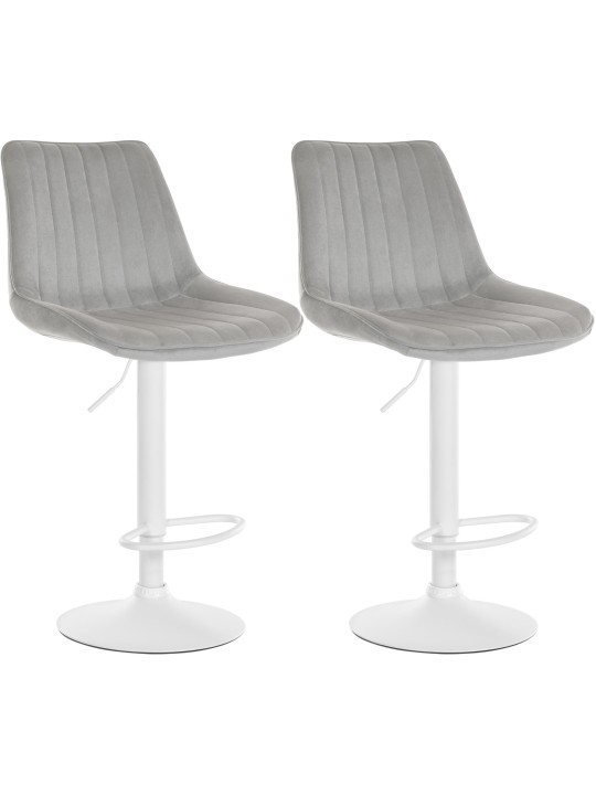 2 baarijakkaran setti Toni velvet, harmaa