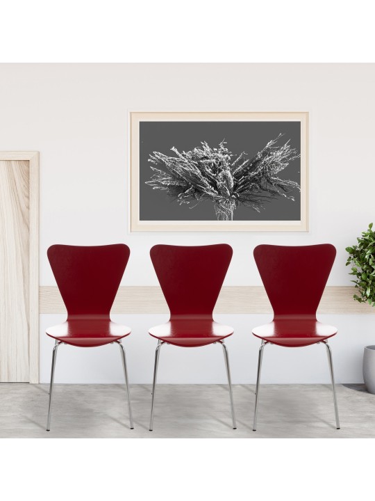 4 kpl Calisto vierailijatuolia, punainen