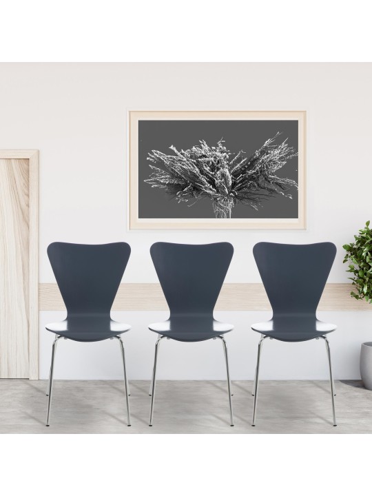 4 kpl Calisto vierailijatuolia, harmaa 4 kpl Calisto vierailijatuolia, harmaa