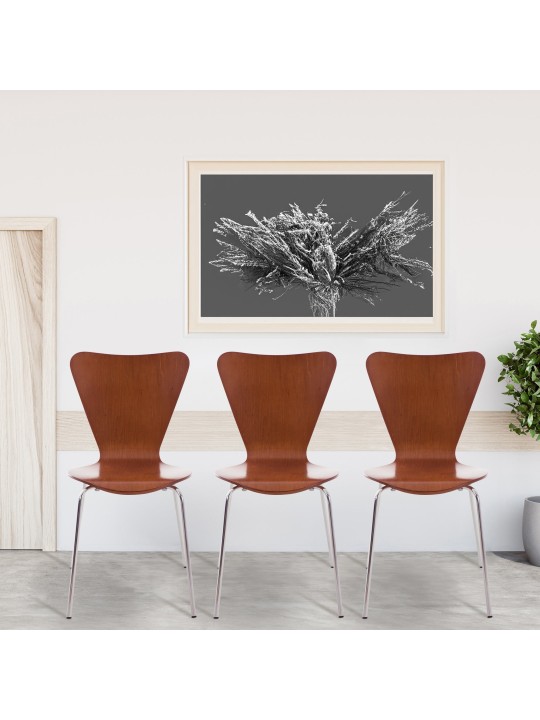 4 kpl Calisto vierailijatuolia, ruskea