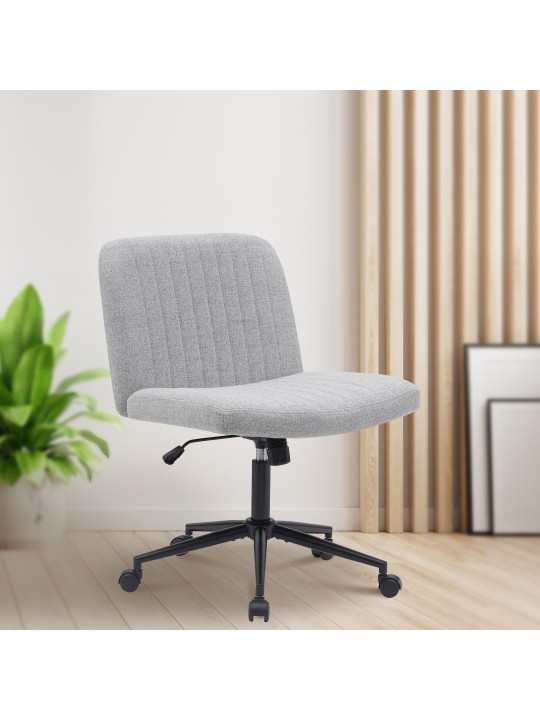 Toimistotuoli Kingman kangasta, vaaleanharmaa