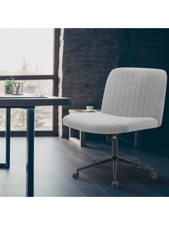 Toimistotuoli Kingman kangasta, vaaleanharmaa