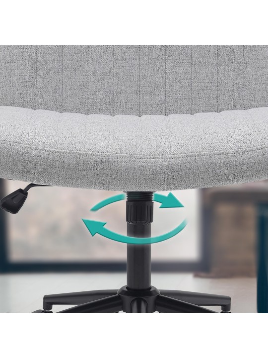 Toimistotuoli Kingman kangasta, vaaleanharmaa