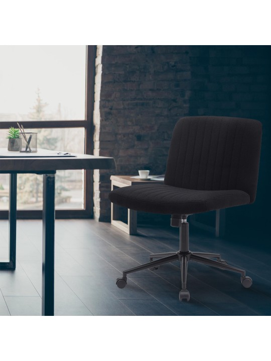 Toimistotuoli Kingman kangasta, musta