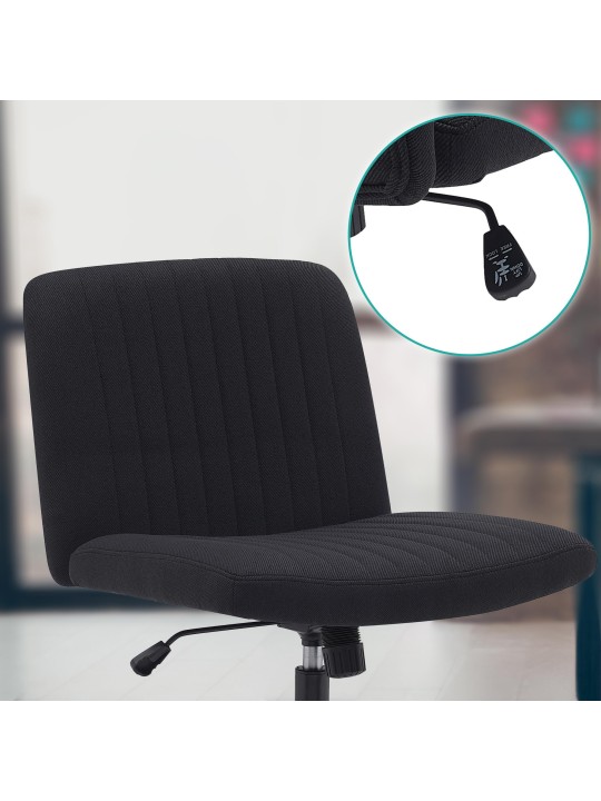 Toimistotuoli Kingman kangasta, musta