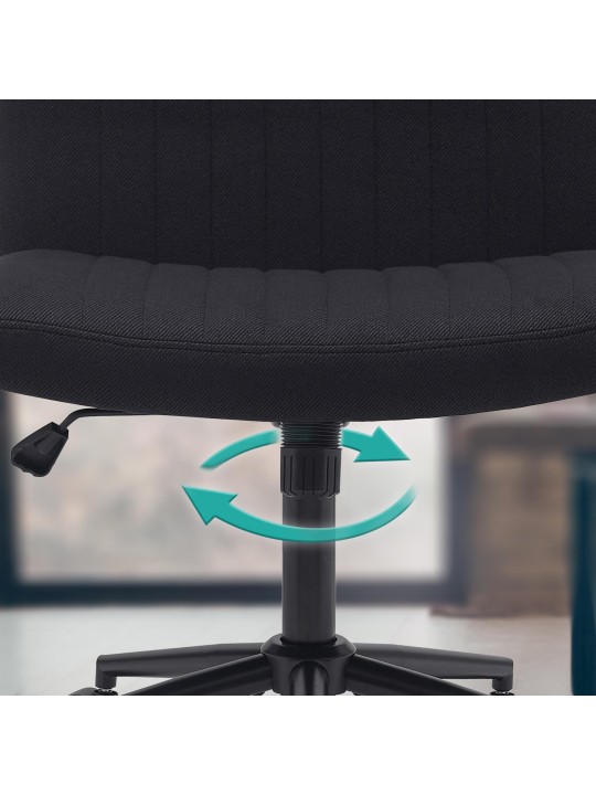 Toimistotuoli Kingman kangasta, musta