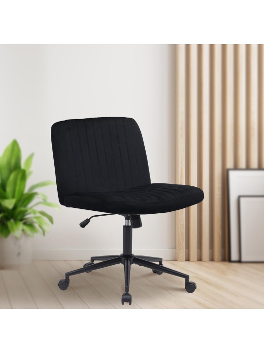 Kingman samettityötuoli, musta