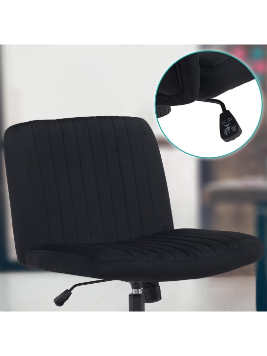 Kingman samettityötuoli, musta