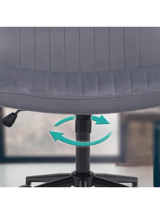 Kingman samettityötuoli, tummanharmaa Kingman samettityötuoli, tummanharmaa