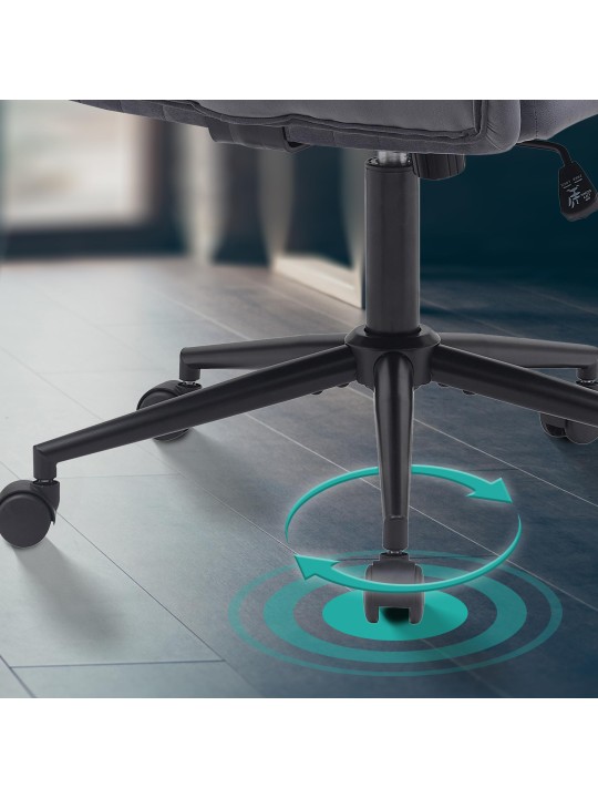 Kingman samettityötuoli, tummanharmaa Kingman samettityötuoli, tummanharmaa