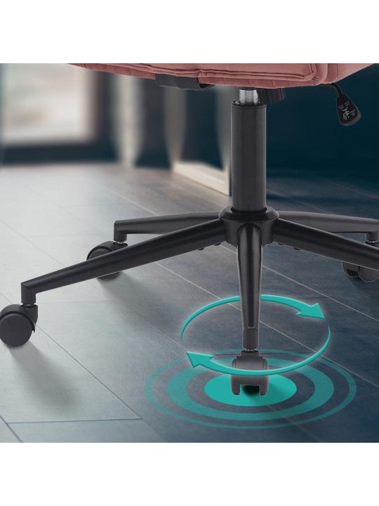 Kingman samettityötuoli, pinkki