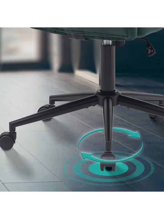 Kingman samettityötuoli, vihreä