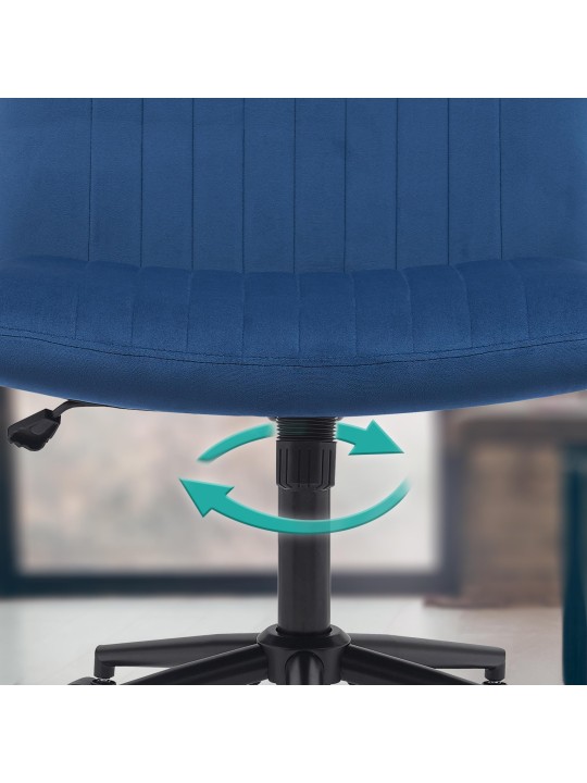 Kingman samettityötuoli, sininen