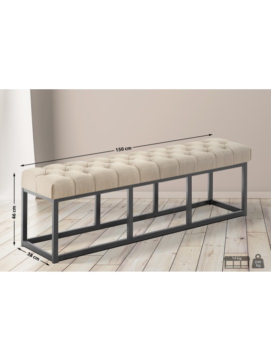 Penkki Amun kangas B150, taupe