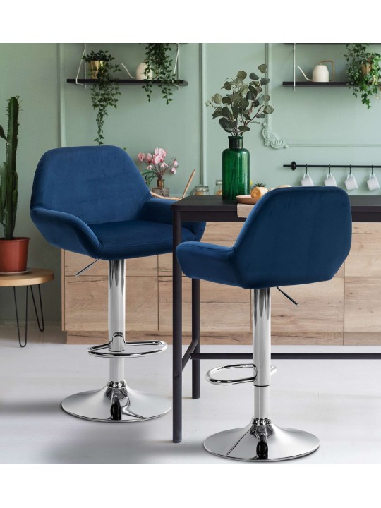 Baarijakkara Braga samettikromi, sininen