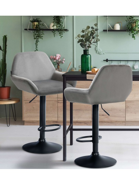 Baarijakkara Braga samettia, harmaa