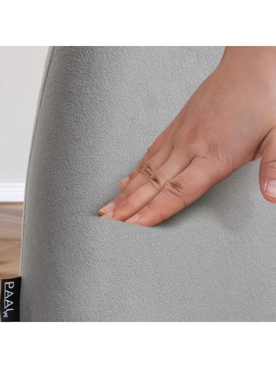 Baarijakkara Braga samettia, harmaa