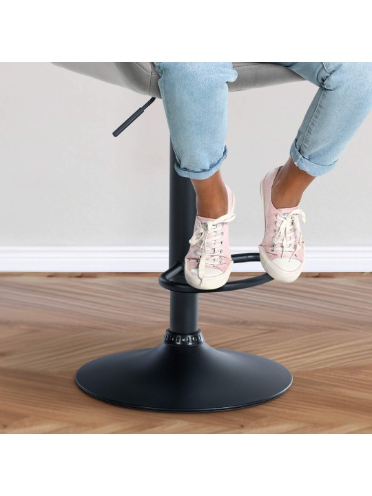 Baarijakkara Braga samettia, harmaa