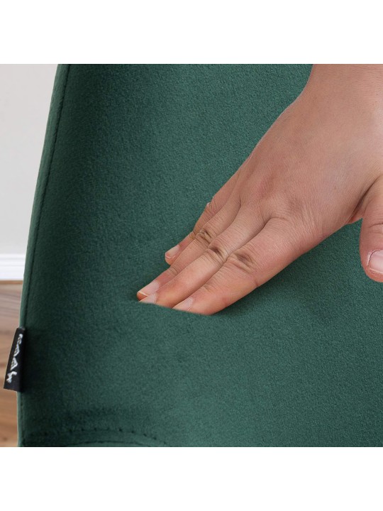 Baarijakkara Braga samettia, tummanvihreä