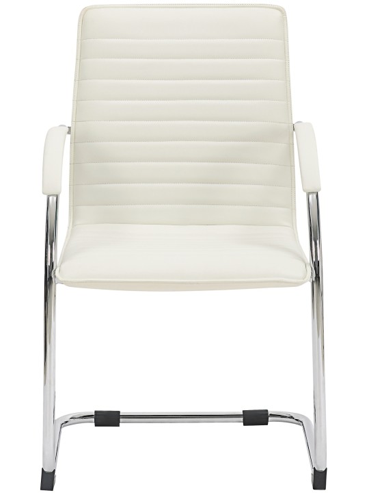 Tira keinonahkainen vierailijatuoli, valkoinen