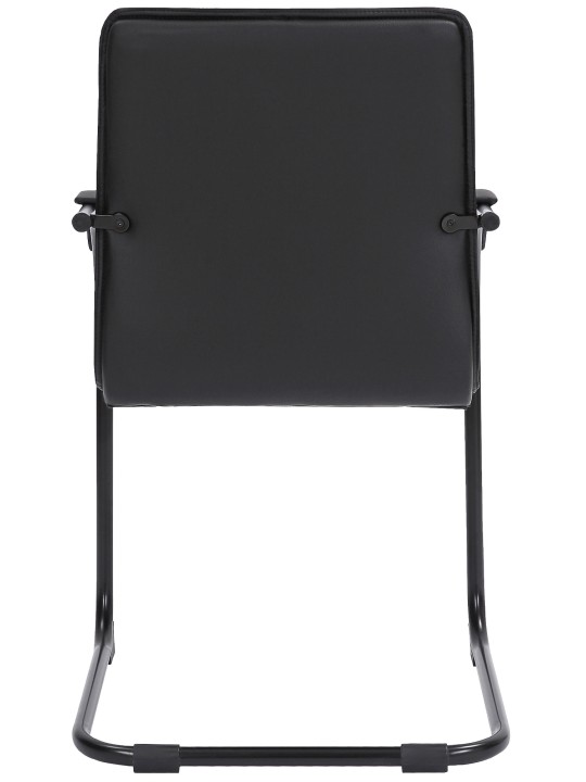 Tira keinonahkainen vierailijatuoli, musta/musta