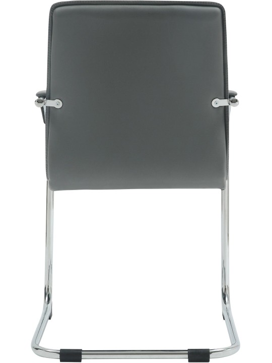 Tira keinonahkainen vierailijatuoli, harmaa
