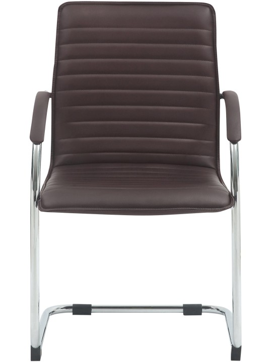 Tira keinonahkainen vierailijatuoli, ruskea