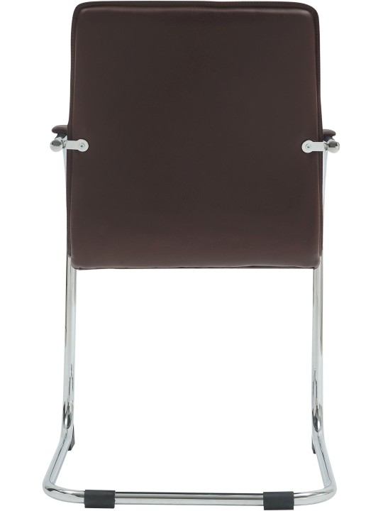 Tira keinonahkainen vierailijatuoli, ruskea