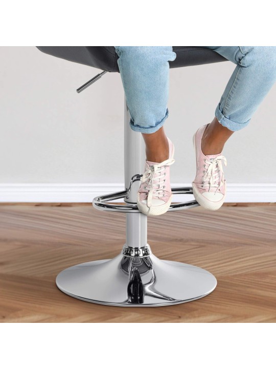 2 baarijakkaran sarja Braga samettikromi, musta