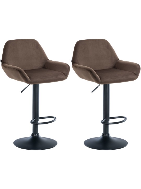 2 baarijakkaran sarja Braga velvet, ruskea