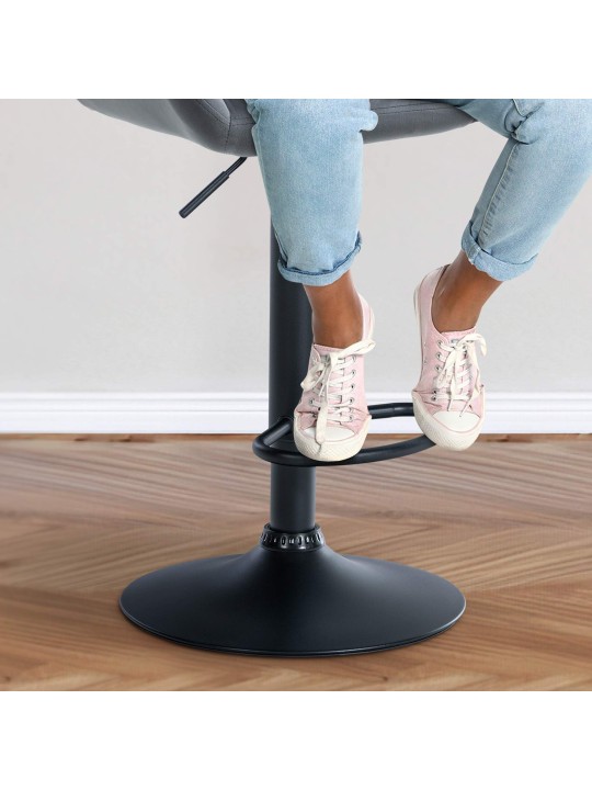 2 baarijakkaran sarja Braga velvet, tummanharmaa 2 baarijakkaran sarja Braga velvet, tummanharmaa