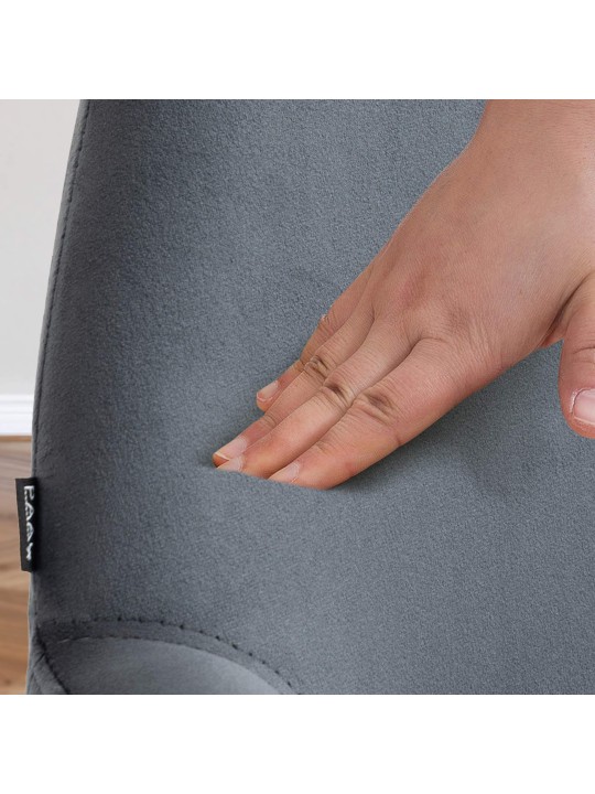 2 baarijakkaran sarja Braga velvet, tummanharmaa 2 baarijakkaran sarja Braga velvet, tummanharmaa