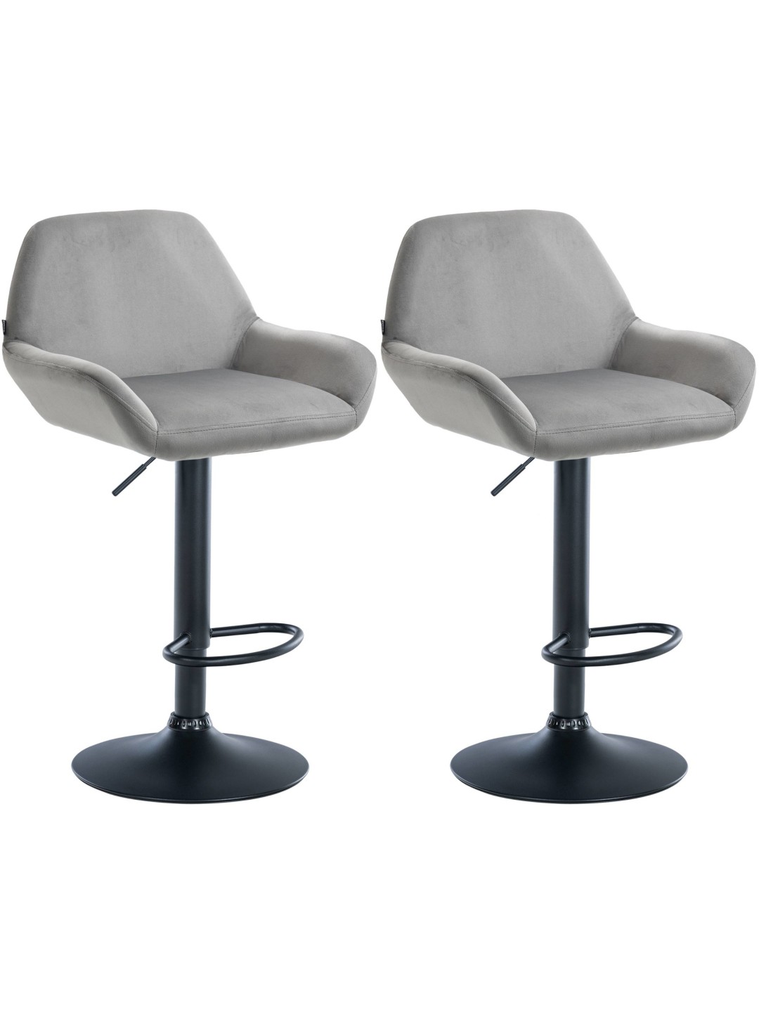 2 baarijakkaran sarja Braga velvet, harmaa