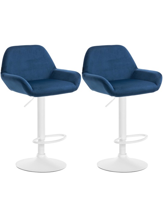 2 baarijakkaran sarja Braga velvet, sininen 2 baarijakkaran sarja Braga velvet, sininen