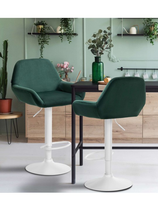 2 baarijakkaran sarja Braga velvet, tummanvihreä