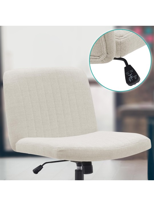 Toimistotuoli Kingman kangasta, kermanvärinen