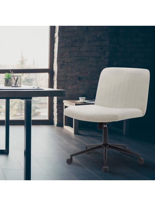 Toimistotuoli Kingman kangasta, kermanvärinen