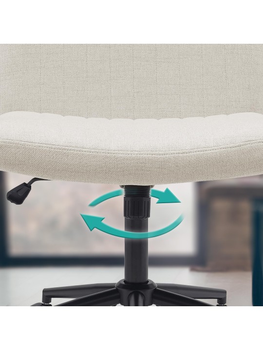 Toimistotuoli Kingman kangasta, kermanvärinen