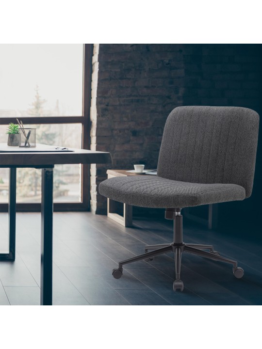 Toimistotuoli Kingman kangasta, tummanharmaa