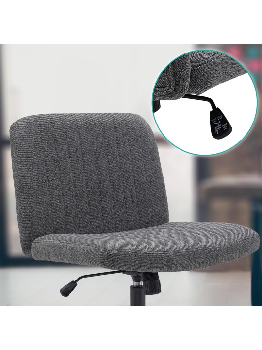 Toimistotuoli Kingman kangasta, tummanharmaa