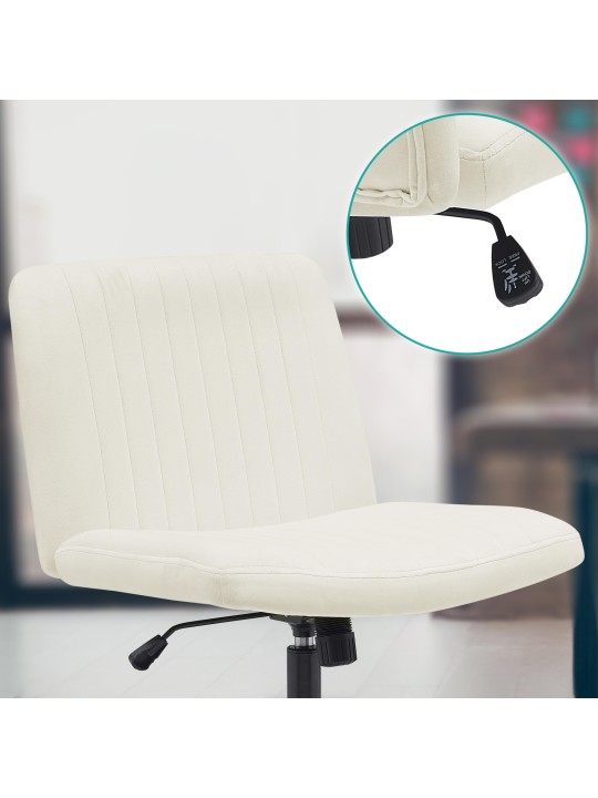 Kingman samettityötuoli, kermanvärinen Kingman samettityötuoli, kermanvärinen