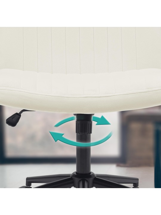 Kingman samettityötuoli, kermanvärinen Kingman samettityötuoli, kermanvärinen