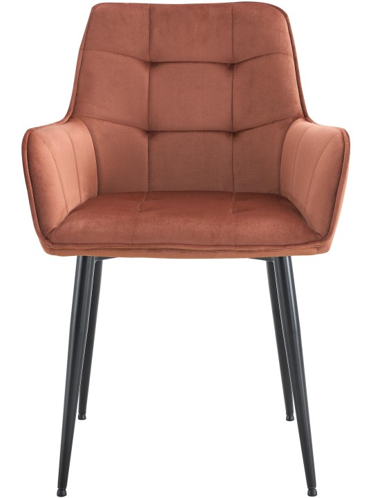 Ferndale samettinen ruokapöydän tuoli, ruskea