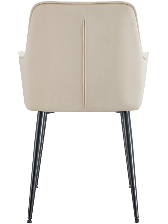 Ferndale samettinen ruokapöydän tuoli, kermanvärinen Ferndale samettinen ruokapöydän tuoli, kermanvärinen