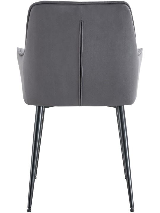 Ferndale samettinen ruokapöydän tuoli, tummanharmaa