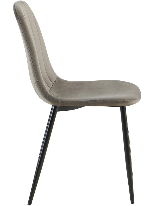 Setti 4 ruokapöydän tuolia Baxter velvet, antrasiitti