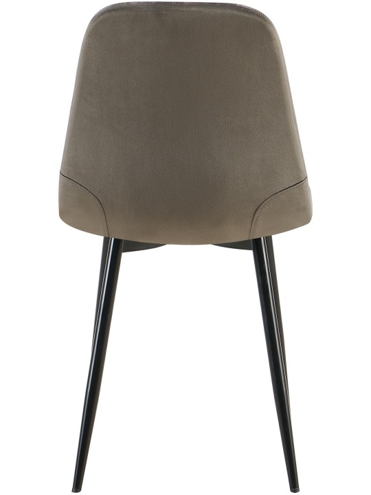 Setti 4 ruokapöydän tuolia Baxter velvet, antrasiitti