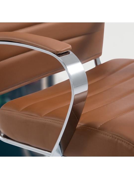 Oakland keinonahkainen työtuoli, vaaleanruskea Oakland keinonahkainen työtuoli, vaaleanruskea